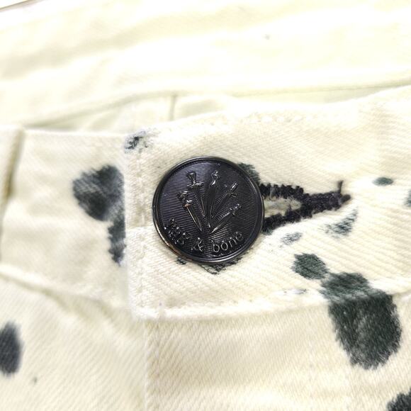 Rag & Bone Jeans Womens Paint Splatter Ankle Punk Rock Artsy Chaotic Acid‎ Wash - Picture 6 of 11